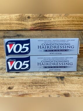2 alberto vo5 gray/white/sil ver blonde hair conditioning hairdressing 1.5oz ea